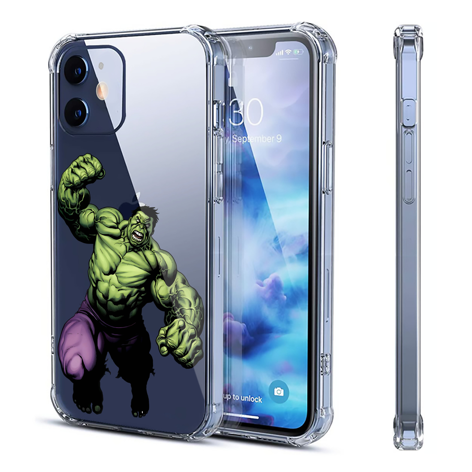 （画像用） アベンジャーズ The Avengers 【iPhone 12シリーズ対応】透明スマホケース（クリアソフトケース）
